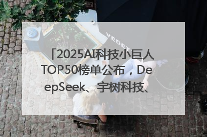 2025AI科技小巨人TOP50榜单公布，DeepSeek、宇树科技、蘑菇车联等企业荣誉上榜