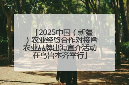 2025中国（新疆）农业经贸合作对接暨农业品牌出海宣介活动在乌鲁木齐举行