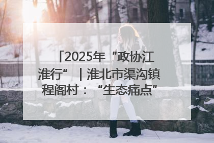 2025年“政协江淮行”｜淮北市渠沟镇程阁村：“生态痛点”变“生态景观”