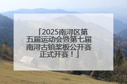 2025南浔区第五届运动会暨第七届南浔古镇桨板公开赛正式开赛！