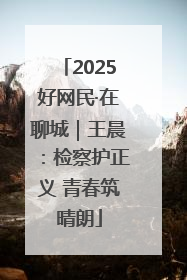2025好网民·在聊城｜王晨：检察护正义 青春筑晴朗