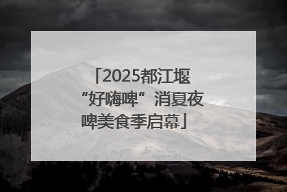 2025都江堰“好嗨啤”消夏夜啤美食季启幕