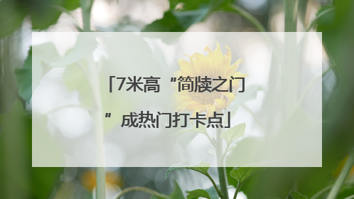 7米高“简牍之门”成热门打卡点
