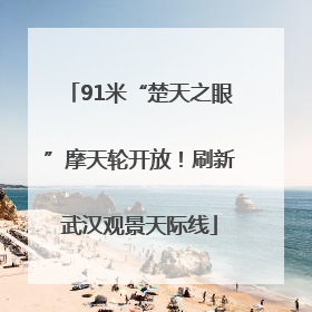91米“楚天之眼”摩天轮开放！刷新武汉观景天际线