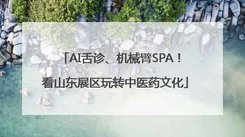 AI舌诊、机械臂SPA！看山东展区玩转中医药文化