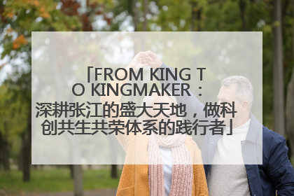 FROM KING TO KINGMAKER：深耕张江的盛大天地，做科创共生共荣体系的践行者