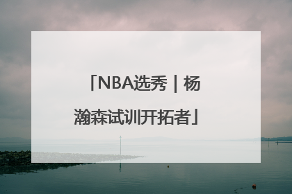 NBA选秀｜杨瀚森试训开拓者
